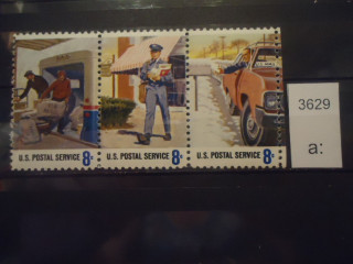 Фото марки США 1973г сцепка **