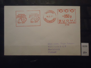 Фото марки Финляндия конверт 1977г