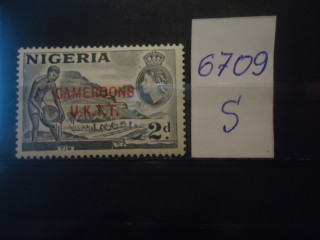 Фото марки Брит. Нигерия 1954г надпечатка **