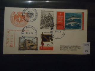 Фото марки Мальтийский орден 1975г конверт