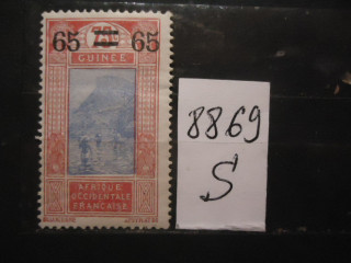 Фото марки Франц. Гвинея 1922г надпечатка *