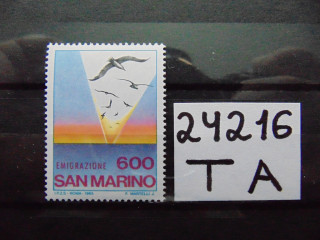 Фото марки Сан Марино марка 1985г **