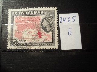 Фото марки Брит. Гвиана 1954г
