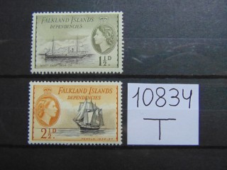 Фото марки Британские Фалкленды 1954г *