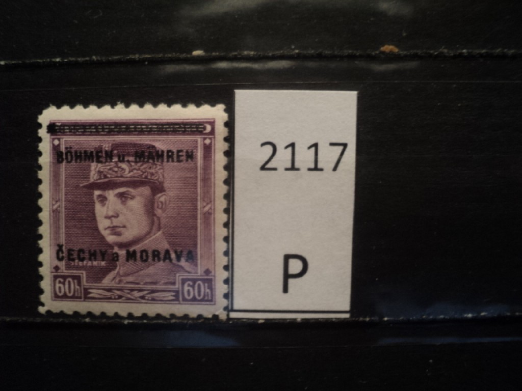 Фото марки Германская оккупация Чехословакии 1939г **