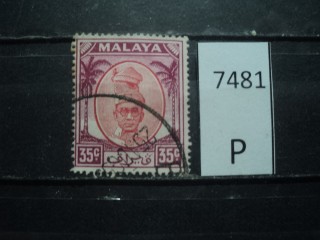 Фото марки Брит. Малайя 1950г