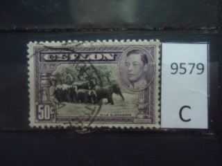 Фото марки Цейлон 1946г