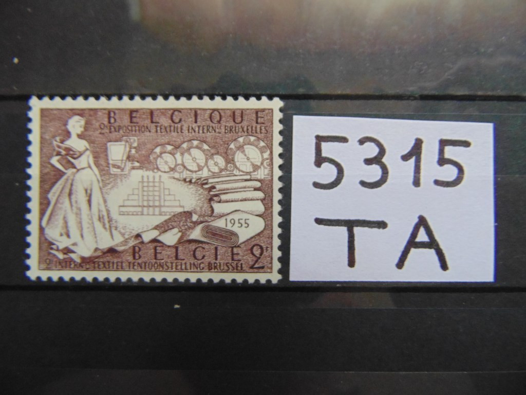 Фото марки Бельгия марка 1955г **