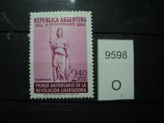 Фото марки Аргентина 1956г **