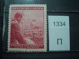 Фото марки Германская оккупация Чехословакии 1943г *