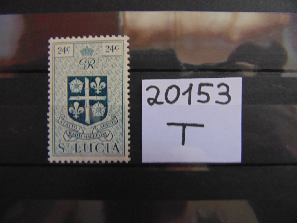 Фото марки Британская Св. Люсия 1949г **