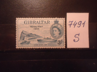 Фото марки Брит. Гибралтар 1954г **