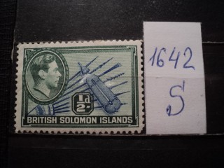 Фото марки Соломоновы острова 1938г *