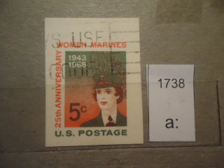 Фото марки США Вырезка из конверта