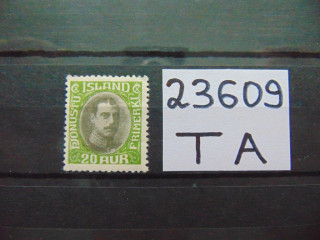 Фото марки Исландия марка dinst 1935г **