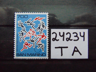 Фото марки Сан Марино марка 1987г **