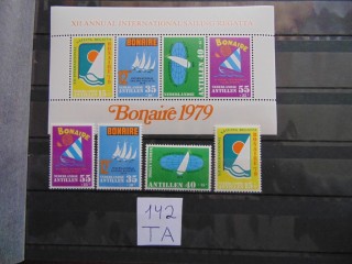 Фото марки нидерландские Антилены блок+серия 1979г **