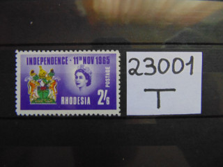 Фото марки Британская Родезия 1965г **