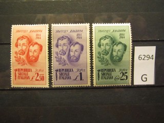 Фото марки Италия 1944г серия *