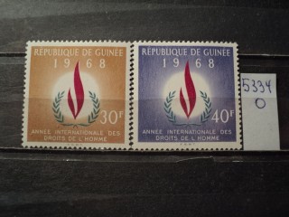 Фото марки Гвинея серия 1968г *