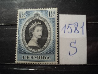 Фото марки Бермуды 1953г *