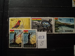 Фото марки Гана 1965г надпечатка