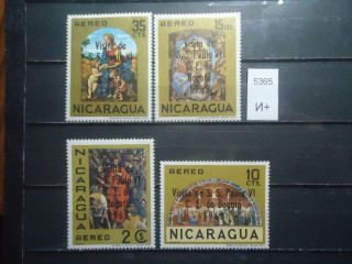 Фото марки Никарагуа 1968г надпечатка **