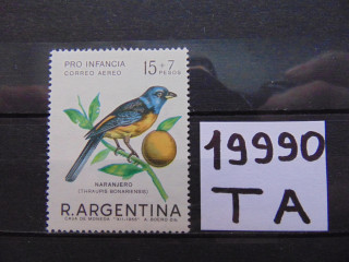 Фото марки Аргентина авиапочта 1967г **