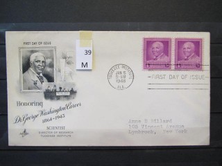 Фото марки США 1948г FDC (первый день гашения)