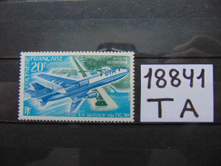 Фото марки Французская Полинезия марка авиапочта 1973г *