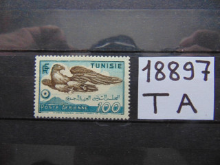 Фото марки Тунис авиапочта 1949г *