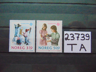 Фото марки Норвегия серия 1989г **