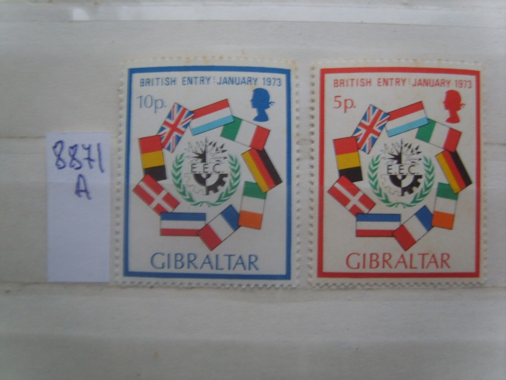 Фото марки Гибралтар серия 1973г **
