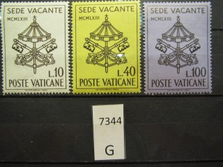 Фото марки Ватикан 1963г серия *