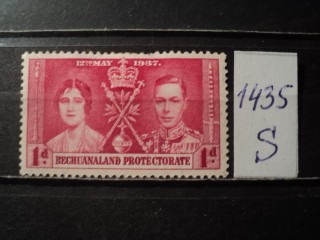 Фото марки Бечуанленд 1937г *