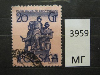 Фото марки Польша 1955г