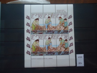 Фото марки Новая Зеландия 1981г малый лист **