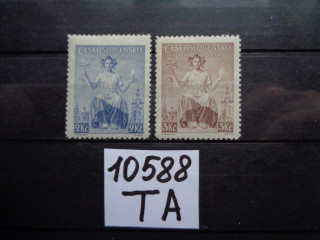 Фото марки Чехословакия серия 1938г **