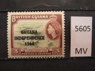 Фото марки Британская Гвиана 1966г *