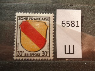 Фото марки Французская зона оккупации Германии **