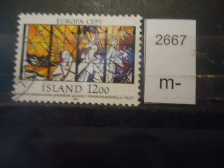 Фото марки Исландия 1987г