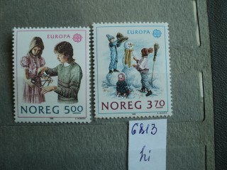 Фото марки Норвегия 1989г **