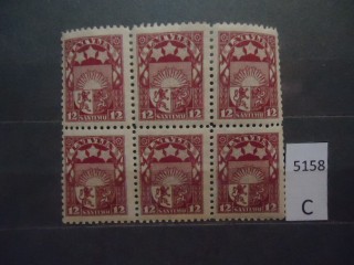Фото марки Латвия 1923г сцепка **