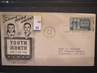 Фото марки США 1948г FDC (первый день гашения)