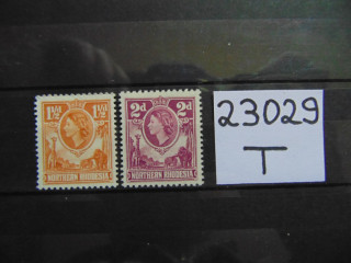 Фото марки Британская Северная Родезия 1953г **