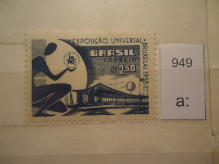 Фото марки Бразилия 1958г *