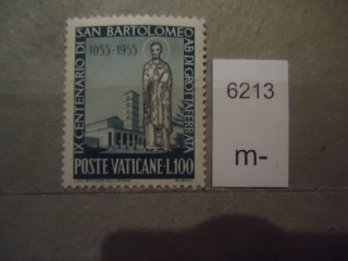 Фото марки Ватикан 1955г **