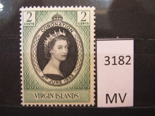 Фото марки Виргинские острова 1953г *
