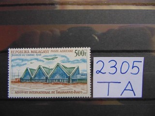 Фото марки Мадагаскар марка (авиапочта) 1968г **