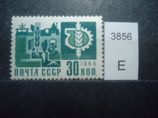 Фото марки СССР 1966г офсет **